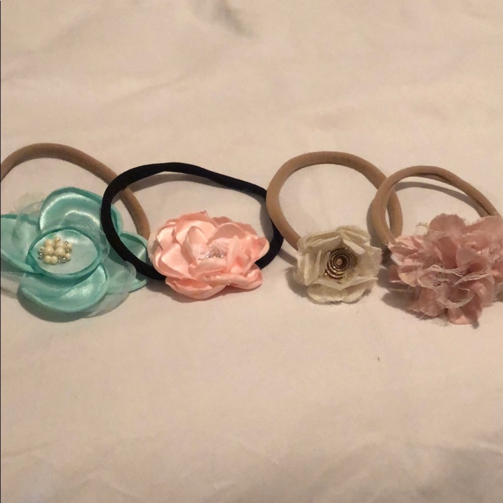 4 pk Baby Girl Headbands